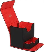 TCG Deck Case for Magic/YuGiOh Card Box Holder Containe Board Game Holder Satin Tower Dec Box: 100+ Black,Red,Blue,Green,Yellow