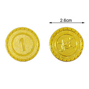 Pirate Party Fake Gold Coins Bulk 1 5 10 20 50 100 Denomination Gold Coins Pirate Themed Party Supplies Game Gift Kids Favors