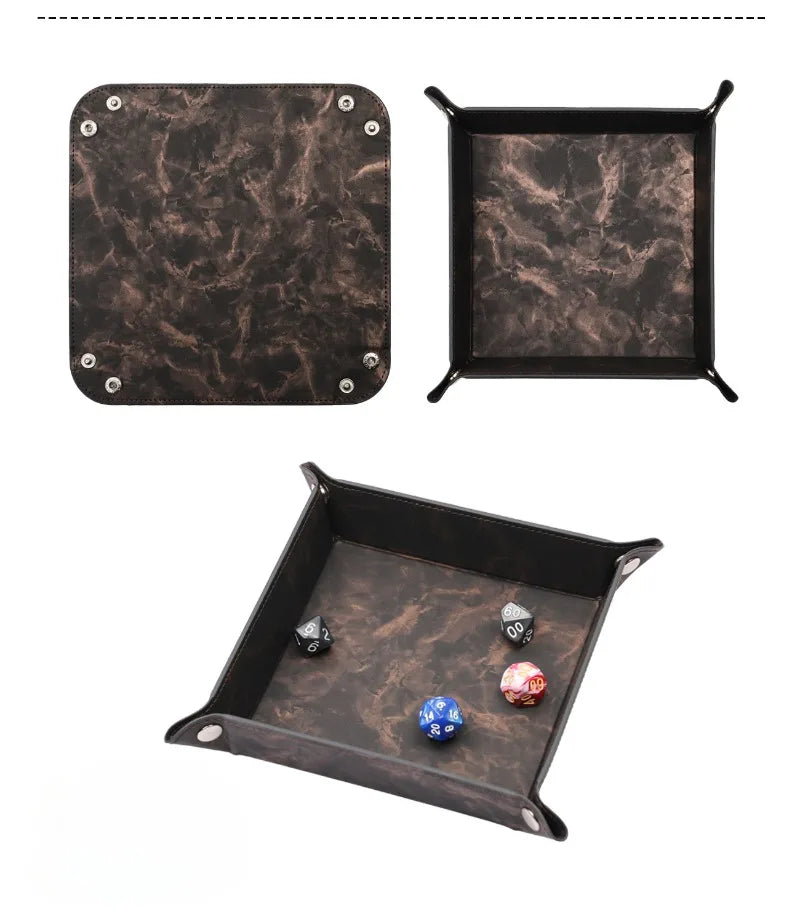 Minimalist Leather Dice Tray – 4 Colours to Choose From