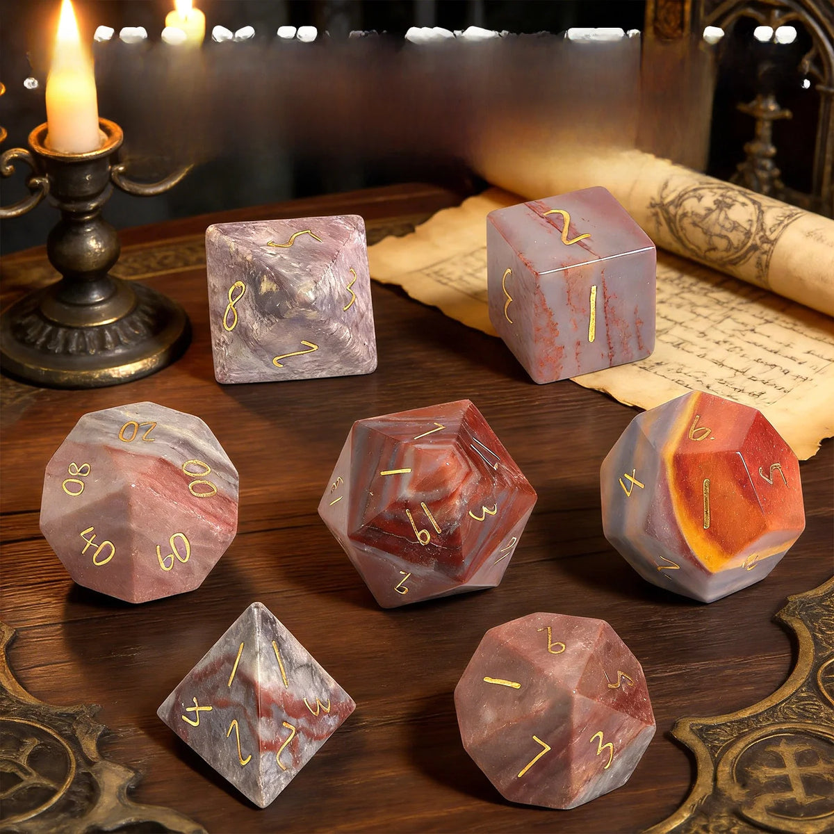 Agate RPG Dice Set - Design 2