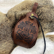 Portable Celtic Patterns DND Dice Bag Tray - Celtic Patterns Drawstring Pouch for D&D RPG Tabletop Games