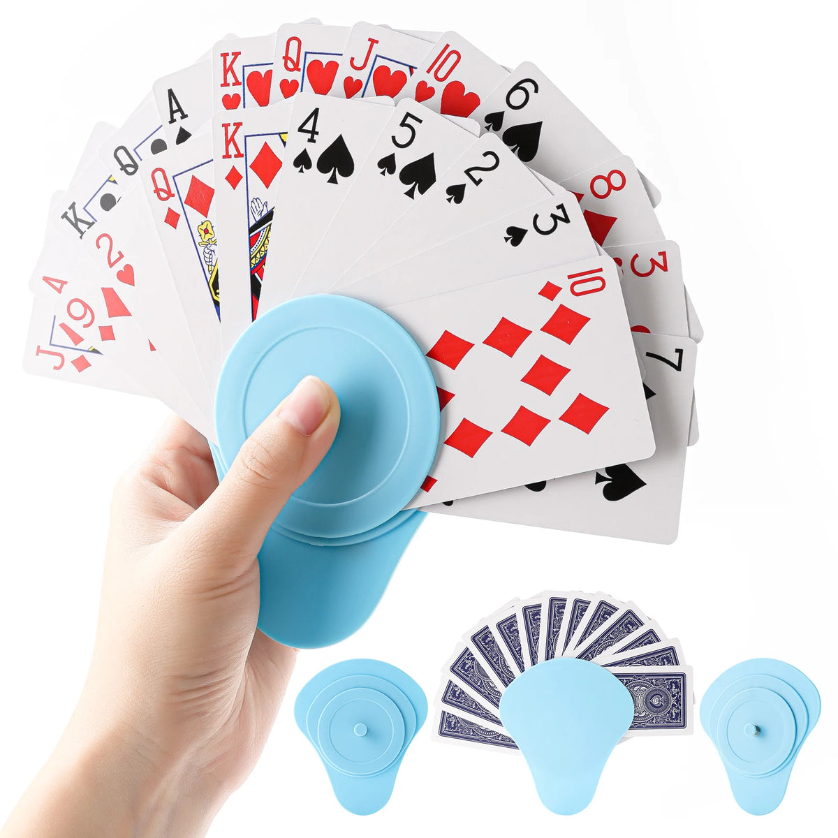 1/2/4PCS Multi-Layer Playing Cards Holder, Suitable for Poker Cards, Game Night Supplies, Compact Design for Easy Storage and Or