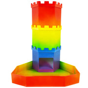 Bricks Castle Dice Tower  Dice Rolling Tray Tower - Perfect for D&D Game RPG and Tabletop Gaming Best Gift