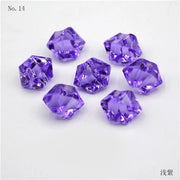 100PCS Plastic Gems Ice Grains Colorful Stones Children Jewels Acrylic Jewels Ice Counter Crystal Diamonds DIY Crafts Beads Toy