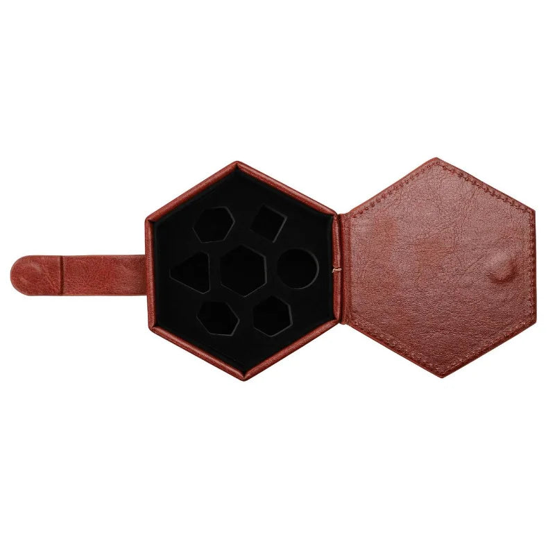 PU Hexagon Dice Storage Bag – 3 Colours to Choose From