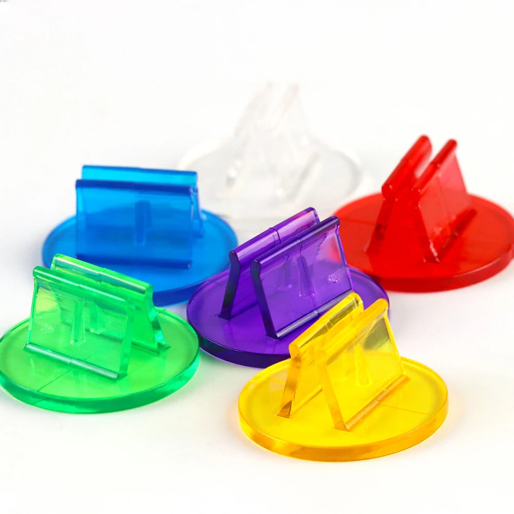Plastic Card Stands - Multi Pack – 17 Colours to Choose From