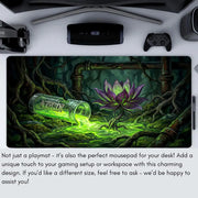 Polluted Purple Lotus Magic Card Battle Mat TCG Playmat Anti-slip Base 35X60CM Gathering Gaming Mats Board Game Mat for TCG