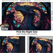 Gorgeous Giant Dragon Magic Card Battle Mat TCG Playmat Anti-slip Base 35X60CM Gathering Gaming Mats Board Game Mat for TCG