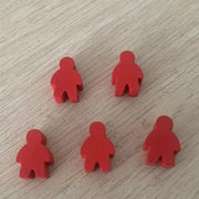 5 pcs/set Humanoid Wooden Chess  Board Game Accessories