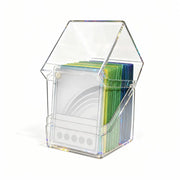 Acrylic Card Storage Box Transparent Secure Storage TCG Deck Box Clear Display 100PCS Capacity Card Display Box
