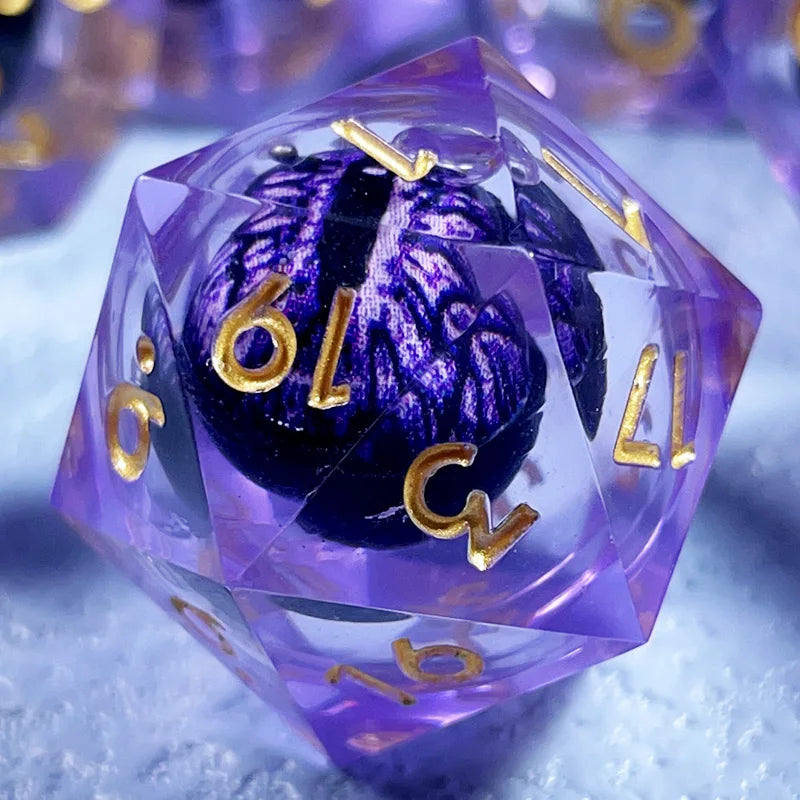 Mineral-Style RPG Dice Set - 7 Piece - Design 5