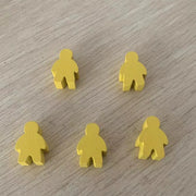 5 pcs/set Humanoid Wooden Chess  Board Game Accessories