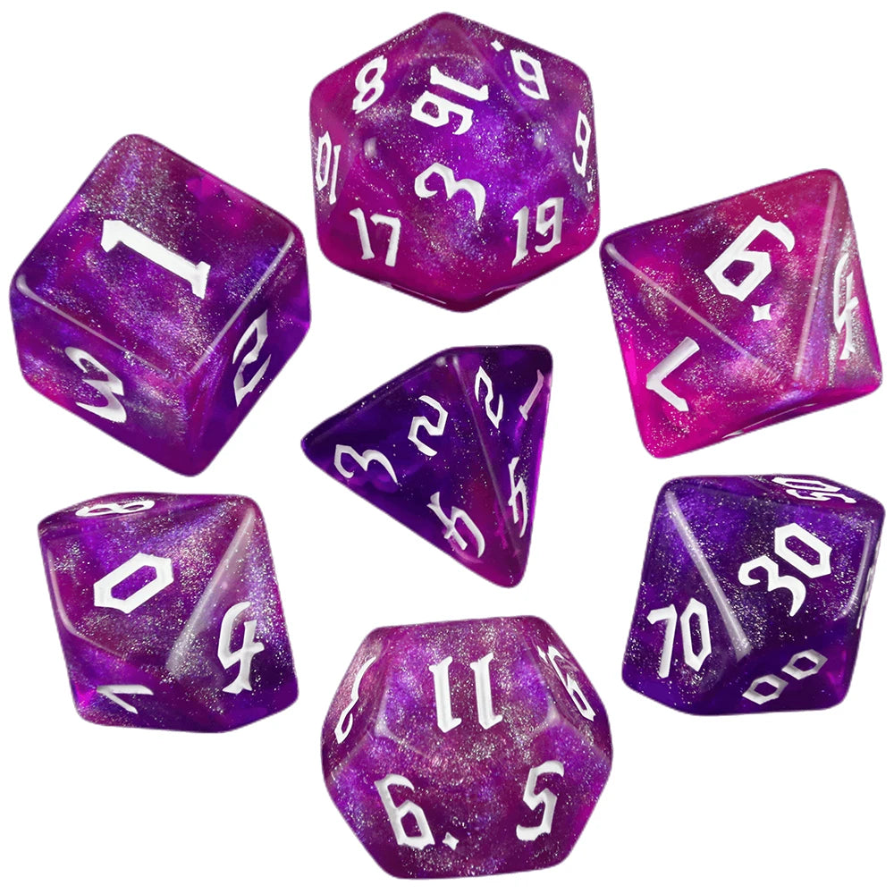 Opal RPG Dice Set - Design 2