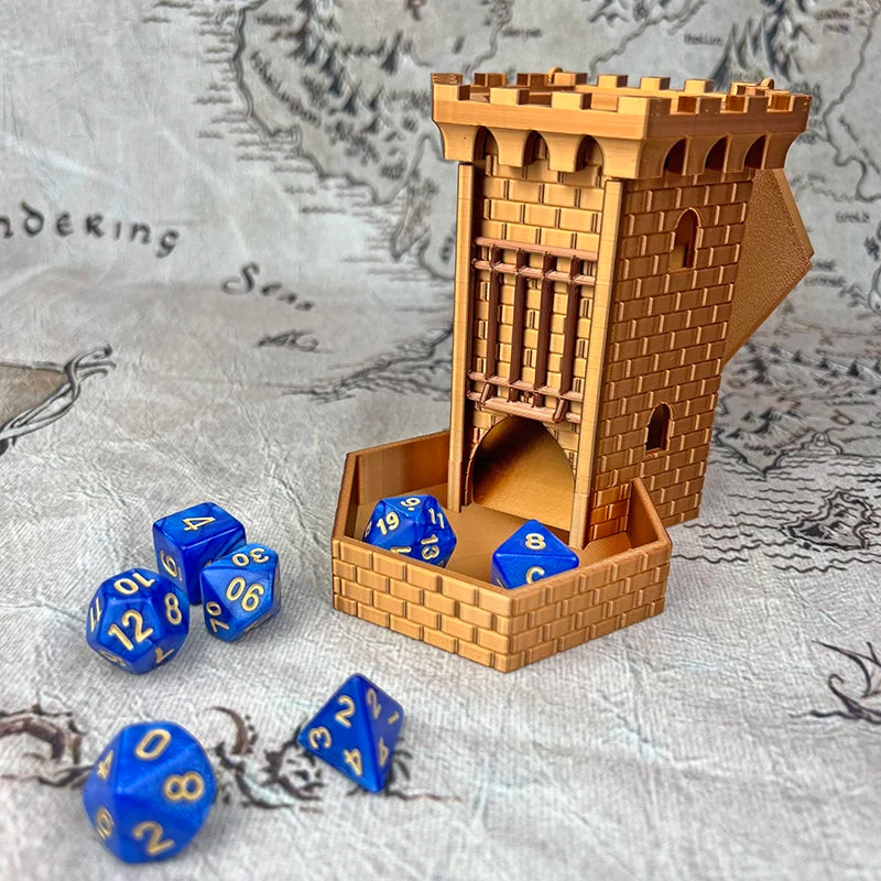 Prison-Themed Dice Tower – 7 Colours to Choose From