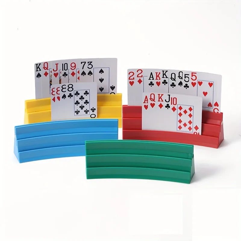 3-Tier Hands-Free Card Holder - Set of 4 – 6 Colours to Choose From