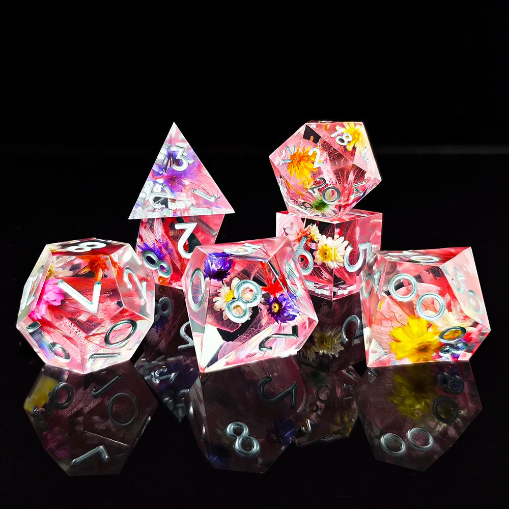 Mineral-Style RPG Dice Set - 7 Piece - Design 12