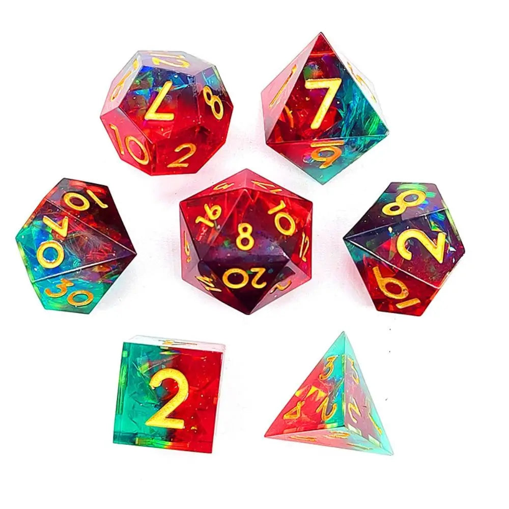 Resin Polyhedral RPG Dice Set - Design 3