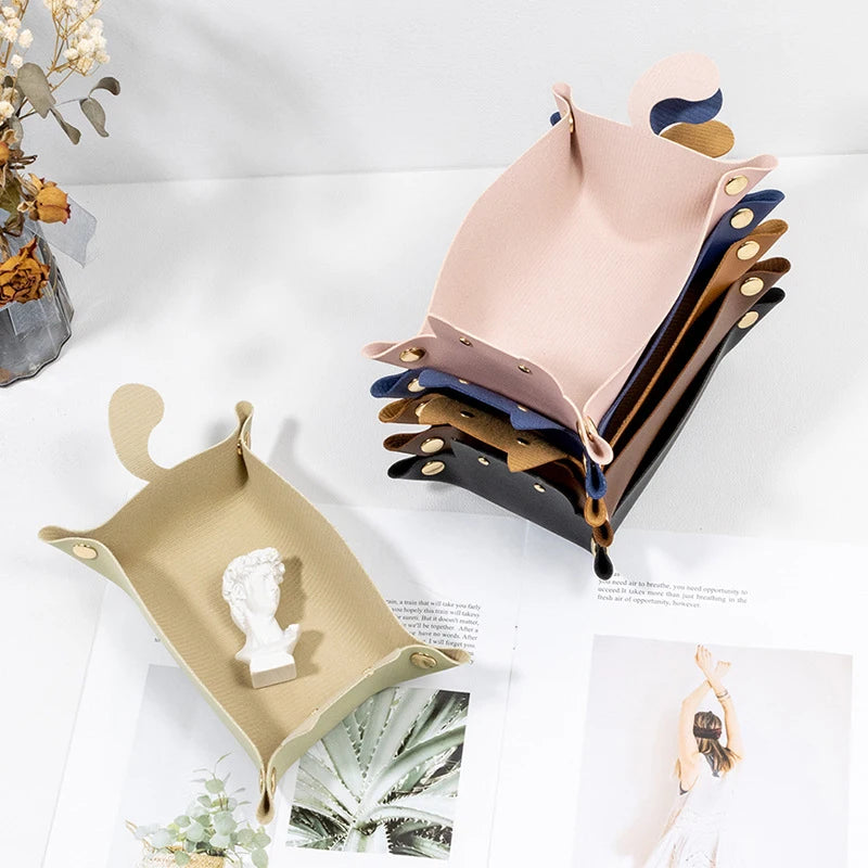 Fold-Flat PU Hex Dice Tray & Storage - Design 5