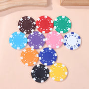 10 Pcs ABS Plastic   Casino Texas Hold'em  Metal Coins 11.5g   Game Chip Set Accessories