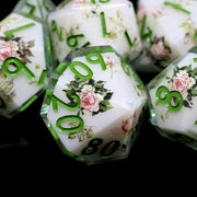 Handmade DND Gift For Board Games Polyhedral Resin DND Dice Set Role Playing Table Game RPG Dice Sharp Edge Dice-Layer13