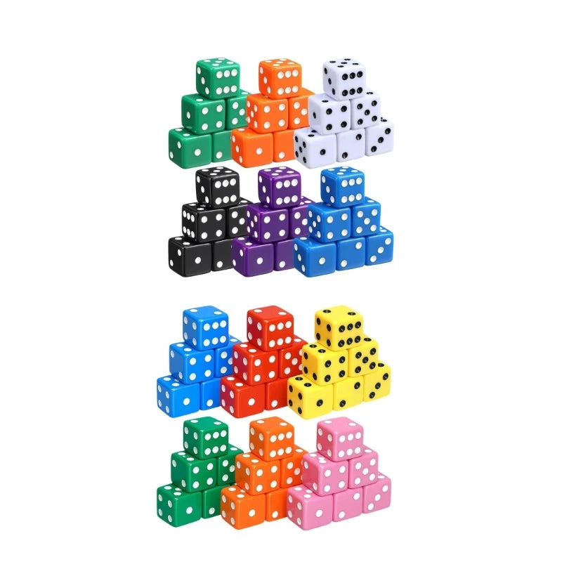 Pink Acrylic Polyhedral RPG Dice Set