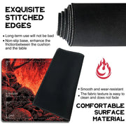 Fire Forest and Raccoon Magic Card Battle Mat TCG Playmat Anti-slip Base 35X60CM gathering gaming mats Board Game Mat for TCG