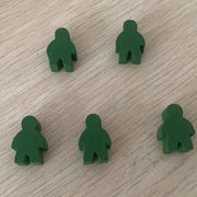 5 pcs/set Humanoid Wooden Chess  Board Game Accessories