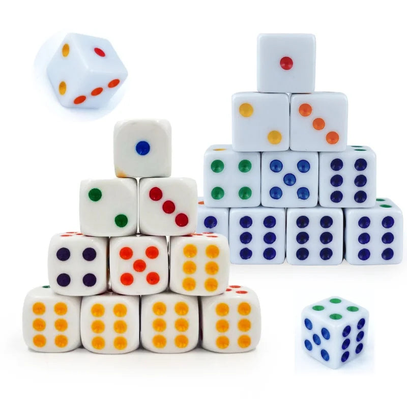Acrylic D6 Dice Set - 10 Piece - Design 3