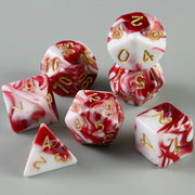Board Game Accessories Cubes High Quality Acrylic Dice Unique Blood Effect Mixing Colours Effect For Entertainment Table Gaming