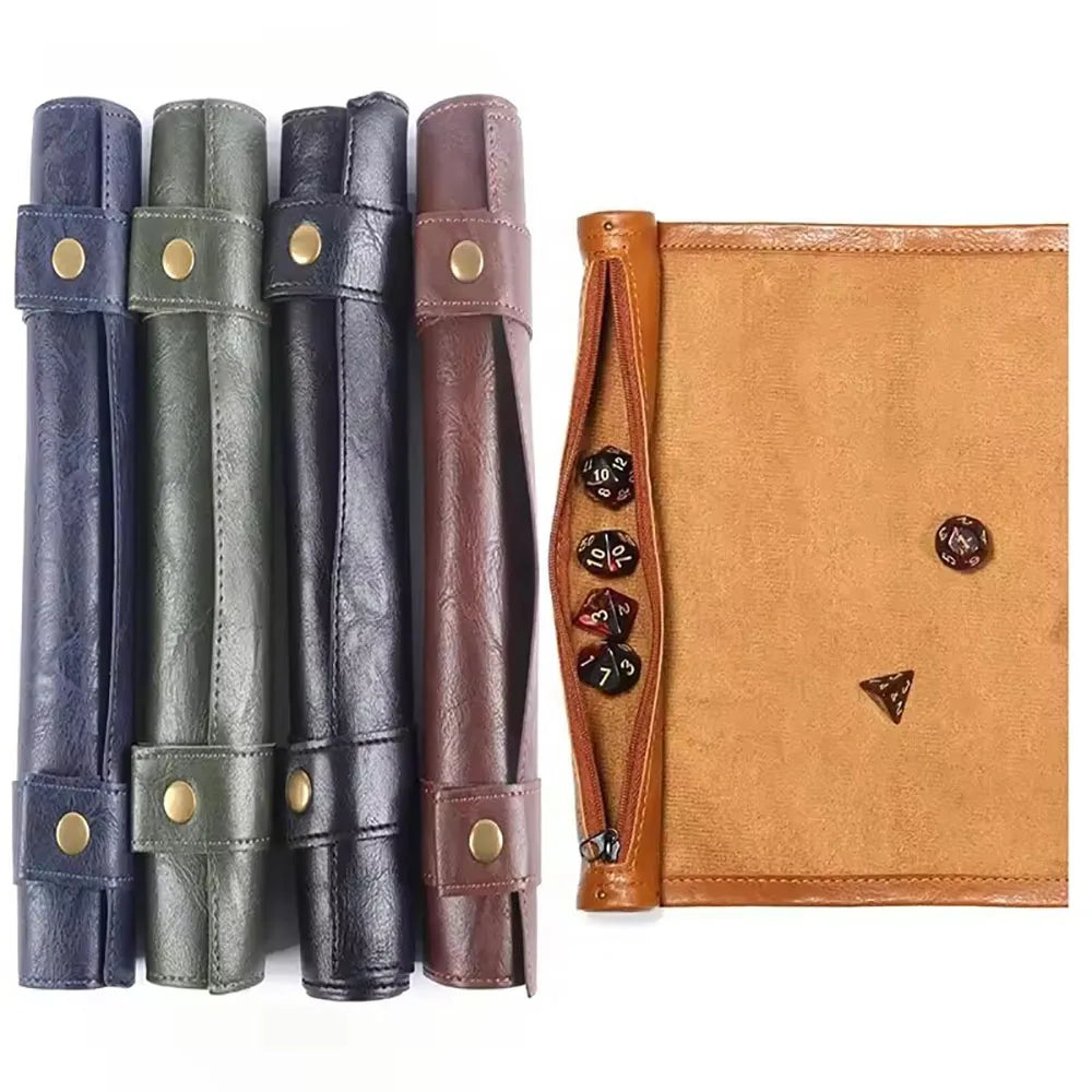 Fold-Flat PU Dice Tray & Storage - Design 2