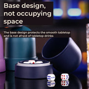 New Dice Cup Press with 5 Dices Upgraded Entertainment Table Games Dices Game Bar Dice for Family Bar Restaurant KTV 4 Colors