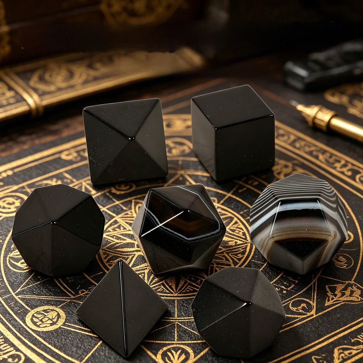 Agate RPG Dice Set