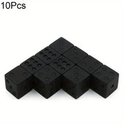 10PCS/SET Non-printed dot black dice for board games and party games Christmas, Halloween, Thanksgiving gifts, game gifts