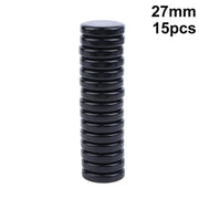 Multi Color Round Plastic Chess Pieces 20/27/32MM 15Pcs Backgammon Draughts Western Board Game Supplies