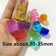 5 Pieces 30*30*22mm Acrylic Clear Animal Shape Game Pieces For Board Games Accessories