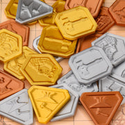 RPG Dwarven Tokens Set for TTRPG - Forged Miniature Treasure for Fantasy Board Games, Collectible Props & Gift for RPG Fans