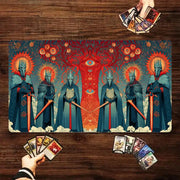 Tree of Life and the Guardians Magic Card Battle Mat MTG Playmat Anti-slip Base gathering gaming mats Board Game Mat for TCG