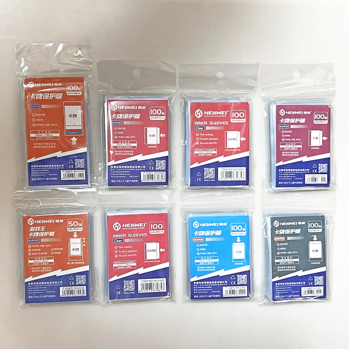 Clear Card Sleeves - 100 Pack - Design 24