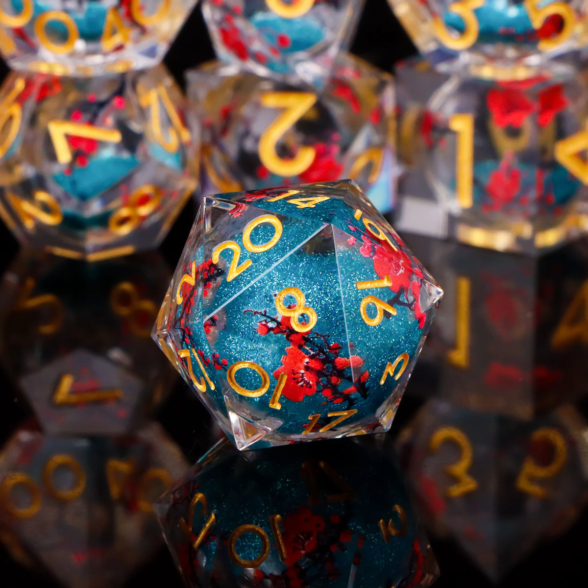 Handmade Sharp-Edge Resin Dice Set – 26 Colours to Choose From