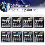 18ML 4-color Set Model Coloring Hand-painted Paint Handmade DIY Metal Plastic Automobile Figure Model Coloring Metallic Paint