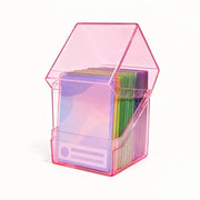 Acrylic Card Storage Box Transparent Secure Storage TCG Deck Box Clear Display 100PCS Capacity Card Display Box