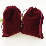 10pcs Jewelry Velvet Drawstring Bag Christmas Party Gift Packaging High Quality Soft Cloth Bag Dust Bag Luxury Pouch