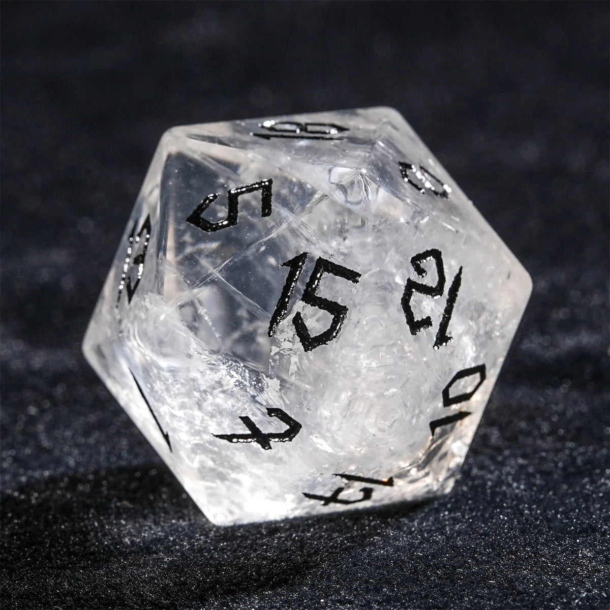 Black Crystal RPG Dice Set