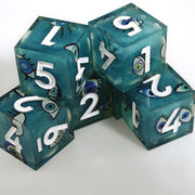 MINI PLANET DND 6pcs D6 Dice Set for TRPG Board Game Resin Dice with Sharp Edges 16mm 6-sided Dice Wholesale Custom