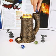 Mug Dice Tower - Druid Wolf Emblem Cup Dice Tower, Accessory for Tabletop RPG, Available in 3 Colors
