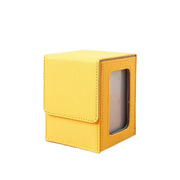 PU Window Collection Box Magnetic Closure Moisture-proof Card Deck Box Stain-resistant with Lid Game Card Organizer Board Games