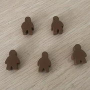 5 pcs/set Humanoid Wooden Chess  Board Game Accessories