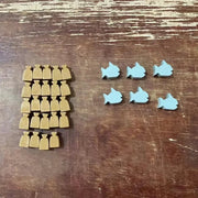 1 Set Wooden  Mark  Colorful Game Table Game Accessories