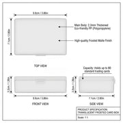 Trading deck box,transparent plastic,for storing TGC,Pokémon,Yu-Gi-Oh,board game cards,Playing Card K-pop mini-cards Storage Box