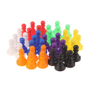 New 32pcs Chessman Plastic Pawns Checkers Pieces For Games Tabletop Markers Components 2.5*1.5cm